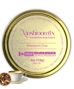 Mushroom Chai – Mandarin Chai – Mushroomfx This Is A Non Gmo Chai That Brings Together Several Organic Herbs And Spices To Make A Strong, Spicy Chai With Just A Daze Of Licorice Flavor. It Is A 0% Sugar Chai So While It Is Tasty, You Don’t Need To Be Worried About Possible Negative Effects Of Sugar In It. This Chai Is Great As An Early Morning Booster To Wake You Up. It Also Helps With Feelings Of Nausea, Aches, And Pains, While Also Helping To Boost Your Immune System. Whether You Do Not Want To Have The Magic Mushroom Psychedelic Effects Or Sick Of The Jitters From The Keurig, Mushroomfx Gives You The Energy And Focus In A Manner That Just Perfect. 20 Servings Of Premium Mushroom Chai Gold Reusable And Recyclable Tin 7 Brain Superfood Mushroom Ingredients Ingredients Are: Lion’s Mane Mushroom: Lion’s Mane Is A Powerful Mushroom That Has Been Used In Folk Medicine For Centuries. It Provides Several Health Benefits Including Providing Necessary Support To The Brain Function And Aiding Cognitive Processes. Lion’s Mane Also Promotes A Healthy Mood In The Consumer While Protecting You Against Cognitive Decline Related To Old Age. It Is A Mushroom That Works To Help The Stomach In Digestion And Help To Maintain Healthy Levels Of Glucose In The Body. Lion’s Mane Naturally Possesses Anti Inflammatory Properties And It Is Great At Fortifying The Immunity Of The Body. This Mushroom Is A Great Contributor To The Overall Health And Well Being Of The Consumer. Chaga Mushroom: Chaga Is A Dark Mushroom Extract That Mainly Grows On Birch Trees, And It Is A Great Superfood! The Teas Made From Chaga Mushroom Have A Good Number Of Health Benefits And This Made The Mushroom Very Popular Across Europe And Russia In Particular. The Chaga Mushroom Extract Contains Compounds That Help It In Boosting The Immune System And Assisting The Joints. Chaga Also Works To Support Digestion And Help To Boost Athletic Endurance. It Contains Several Antioxidants Which Also Provide Positive Effects On The Body And Physical Health In General. Reishi Mushroom: Reishi Is A Mushroom That Has Been Used For Thousands Of Years In China Because Of Its Many Health Benefits. Some Refer To It As The Mushroom Of Immortality Because Of The Great Benefits It Provides. Reishi Mushroom Aids Your Digestive Health And Also Works To Boost Your Immunity. It Provides A Strong Support System For The Brain And Promotes A Healthy Mood. This Mushroom Is Also Great At Boosting Heart Health. Ashwagandha Mushroom: The Ashwagandha Is A Powder That Is Extracted From The Root Of The Ashwagandha Plant. It Provides Several Great Benefits For Physical And Mental Health. It Has Been Used For Many Centuries To Relieve Stress By Indians And Africans. It Is Also Known To Help In Boosting Concentration And Energy Levels. It Can Also Be Used To Aid Sleep And Lower Blood Pressure. It Is Probably Best Known For Its Ability To Increase Fertility, Boost Libido, And Enhance The Sexual Health Of The Consumer. Cordyceps Mushroom: Cordyceps Is A Mushroom Supplement That Is Mainly Grown In Asia And It Has Been A Significant Part Of Chinese Medicine For Many Years. It Is Mainly Used To Boost The Immune Function Of The Body. It Is Filled With Antioxidants That Help To Protect The Body Against Free Radicals And It Also Assists In Heart Health. This Is A Superfood That Helps To Support The Kidneys And Also Enhance Athletic Endurance. A Lot Of People Love Cordyceps Because It Works To Boost Libido In The Consumer. Shiitake Mushroom: Shiitake Is An Edible Mushroom That Has Been Cultivated For About Eight Centuries And Is Mainly Found In East Asia. It Now Plays A Very Significant Part In East Asian Cuisine, And It Is Packed With Different Vitamins And Minerals. It Is High In Fiber And Works To Strengthen The Bones. Food And Teas Containing Shiitake Mushrooms Always Work To Support The Immune Function Of The Body And Also Improve The Health Of The Heart And Colon. This Mushroom Is Also Rich In Antioxidants And It Helps In Boosting The Overall Health And Well Being Of The Body. Turkey Tail Mushroom: This Is Not The Actual Tail Of A Turkey, But It Is A Multi Colored And Flat Mushroom That Looks Like A Turkey’s Tail. It Contains Several Compounds That Help To Boost Health Including Coriolus Versicolor Glucan, Polysaccharopeptide, And Polysaccharopeptide K. It Is Rich In Fiber That Helps To Aid Digestion And Also Boos The Colon Health. This Mushroom Contains Several Antioxidants That Enhance The Immune Function Of The Body. It Is Also Great At Helping To Ease Stress In The Body Because Of Its Adaptogenic Properties. Cacao: Cacao Is An Extremely Healthy Ingredient And It Provides A Wide Range Of Benefits When Consumed. It Is Rich In Flavanols, And That Helps To Lower Blood Pressure By Boosting The Blood Vessel Function And Nitric Oxide Levels In The Body. Cacao Also Helps In Reducing The Cholesterol Levels In The Body Which Reduces The Risk Of Heart Problems And Stroke. Cacao Also Improves Brain Function By Boosting The Flow Of Blood To The Brain Tissue And Supporting The Production Of Neurons. It Is Also Great At Helping To Maintain Healthy Blood Sugar Levels In The Body, Reducing The Risk Of Diabetes. You Can Also Add Cacao Containing Food To Your Diet To Help In Your Weight Loss. Cinnamon: The Extract Of Cinnamon Bark Is Gotten From The Inner Bark Of The Cinnamomum Tree And It Is Primarily Cultivated In China And Indonesia. It Helps To Maintain A Healthy Level Of Glucose In The Body And Also Aids Digestion. Cinnamon Extract Is Rich In Antioxidants And It Can Also Be Included In A Diet To Help In Weight Loss. It Supports The Heart And Cardiovascular Health Of The Body While Boosting The Immune System. Cinnamon Bark Also Helps To Regulate The Level Of Cholesterol In The Body. Valerian Root: Valerian Root Is An Extract That Is Cultivated From A Perennial Flowering Plant That Is Primarily Found In Asia And Europe. It Aids Healthy Sleep And Also Boosts The Mood Of The Consumer. The Valerian Root Extract Is Also Good At Boosting The Sexual Health Of Women. It Works To Enhance Heart Health And Promote A Healthy Mood. Teas Containing Valerian Root Extract Have Highly Beneficial Effects On The Consumer, Especially The Female Ones. Lucuma: This Is A Fruit That Contains Several Carbohydrates That Are Great For The Body. It Is Also Rich In Antioxidants Which Help In Preventing Diseases As Well As Maintaining The Youthfulness Of The Consumer. Lucuma Is Full Of Vitamins And Minerals Which Make It An Incredibly Healthy Ingredient For Any Tea. It Is Also A Natural Sweetener That Is Safe For Diabetics And Anyone Who Wants To Stabilize Their Blood Sugar Because Of Its Low Gi. Lucuma Works To Improve The Overall Health And Well Being Of The Consumer While Also Being A Delicious Ingredient. Chamomile: The Chamomile Plant Is Gotten From A Plant In The Asteraceae Family And It Has Been Used For Hundreds Of Years Because Of The Great Health Benefits It Offers. Chamomile Helps To Support A Healthy Mood And Sleep In The Consumer. It Also Contains A High Level Of Flavonoids And Antioxidants Which Help To Boost Heart Health And Also Promote Healthy Skin. This Ingredient Is Also Great Because It Supports The Gums And Teeth And Helps Them To Stay Healthy. It Also Aids Digestion And Enhances Heart Health.